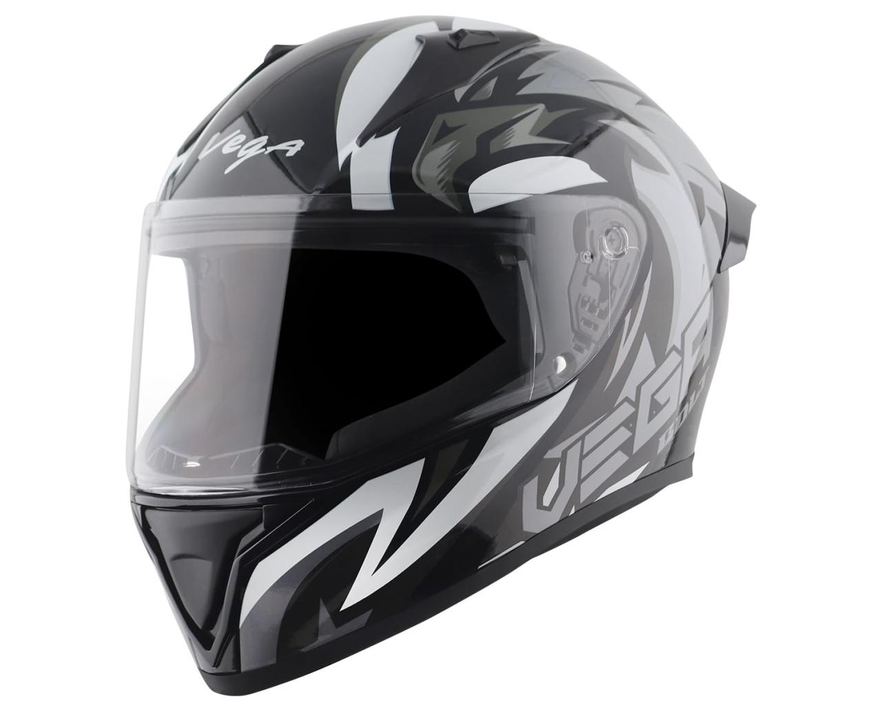 Vega Bolt Speedx ISI and DOT Certified Gloss Finish Full Face Helmet ... Seguro univista